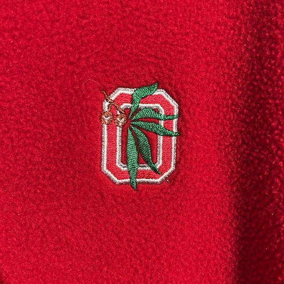 Lands’ End Ohio State University Buckeyes Red 1/4 Pullover Sweatshirt Women’s XL - Picture 4 of 10